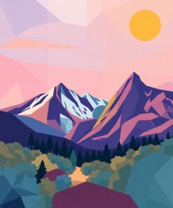 Geometric Peaks Paint Numbers