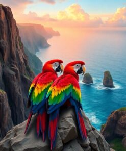 Rugged Cliffs Paint Numbers