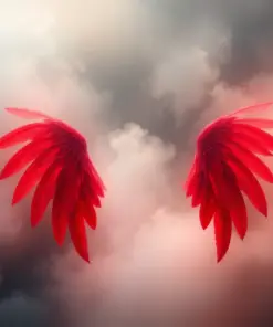Scarlet Wings Over Mist Paint By Numbers