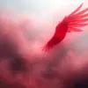 Scarlet Wings Over Mist Paint By Numbers