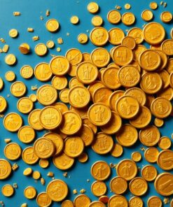 Scattered Ptolemaic Gold Coins Paint By Numbers