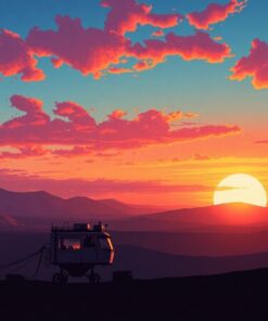 Twin Sunset Paint Numbers