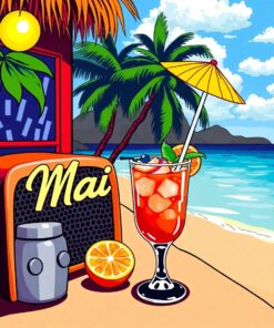 Mai Tai Paint Numbers