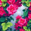 Realistic Bougainvillea Paint Numbers
