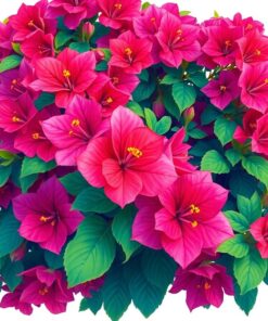 Sealed With Realistic Bougainvillea Paint By Numbers