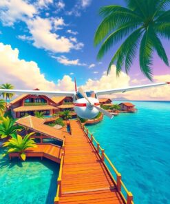 Tropical Resort Paint Numbers