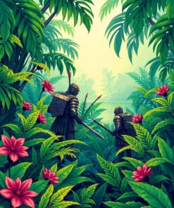 Tropical Ferns Paint Numbers