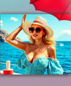 Seaside Hollywood Glamour Paint By Numbers