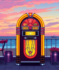 Retro Jukebox Paint Numbers