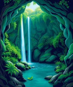 Emerald Grotto Paint Numbers