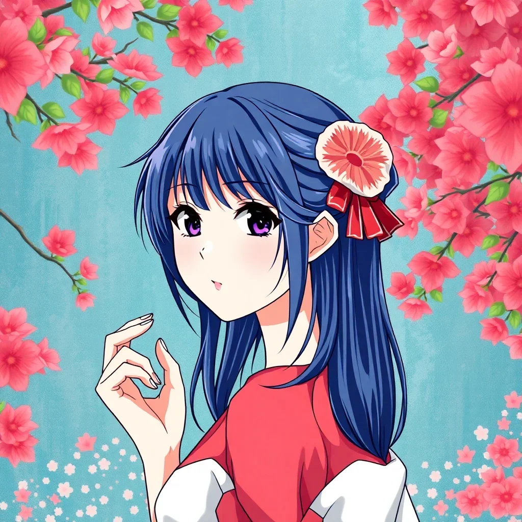 completed artwork display Sei Takanashi Manga Anime Paint by Numbers