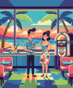 Selecting Tropical Diner Tunes Paint By Numbers