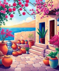 Selling Pottery In Paradise Paint By Numbers