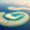 Sepia Atoll Aerial Sketch Paint By Numbers