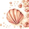 Sepia Coastal Shell Drawing Paint By Numbers