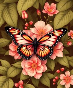 Butterfly Bloom Paint Numbers
