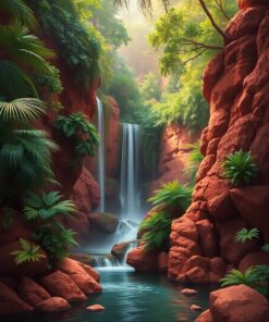 Jungle Cascade Paint Numbers