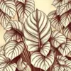 Sepia Monstera Explorer Journal Paint By Numbers