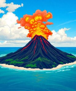 Polynesian Eruption Paint Numbers