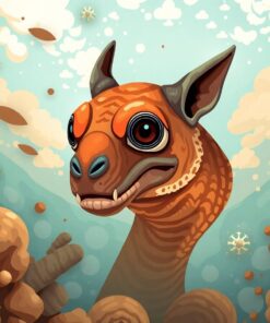 Sepia Seadevil Scientific Portrait Paint By Numbers