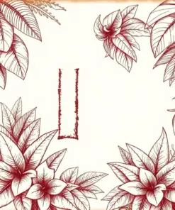 Sepia Tropical Letter Sketch Paint By Numbers