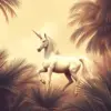 Sepia Unicorn Among Palms Paint By Numbers