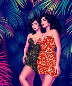 Palm Fronds Paint Numbers