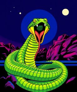 Serpent On The Line Paint By Numbers