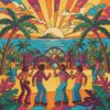 Seventies Tropical Music Festival Paint By Numbers