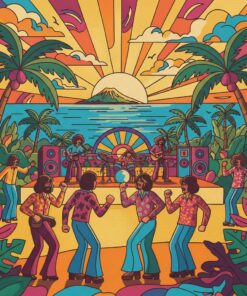 Seventies Tropical Music Festival Paint By Numbers