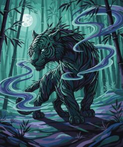 Shadowed Bamboo Beast Paint By Numbers