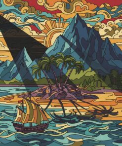 Shadowed Island Travel Diaries Paint By Numbers