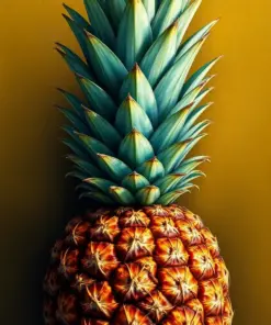 Shadowed Realistic Pineapple Top Paint By Numbers