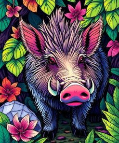 Tropical Boar Paint Numbers