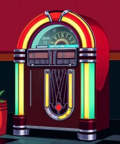 Cuban Jukebox Paint Numbers