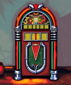 Shadowed Vintage Cuban Jukebox Paint By Numbers