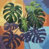 Shadows Across Realistic Monstera Paint By Numbers