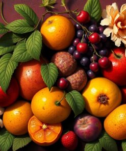 Shadows Of Baroque Fruits Paint By Numbers