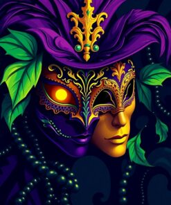 Mardi Gras Paint Numbers