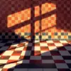Shadows On Checkered Tiles Paint By Numbers