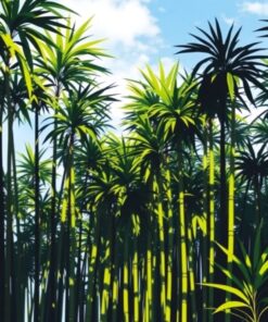 Tropical Bamboo Paint Numbers