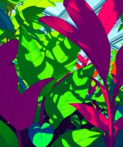 Tropical Leaves Paint Numbers