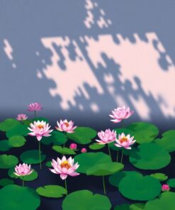 Lotus Waters Paint Numbers