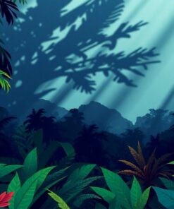 Tropical Foliage Paint Numbers