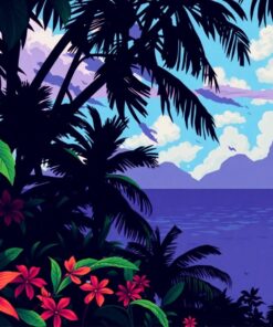 Shadows Over Tropical Pulp Paint By Numbers