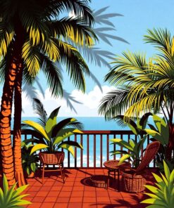 Tropical Wicker Paint Numbers