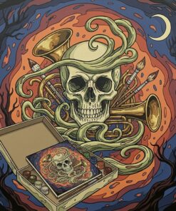 Shadows Over Vintage Brass Paint By Numbers