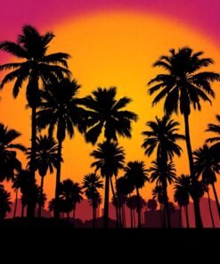 Palm Trees Paint Numbers