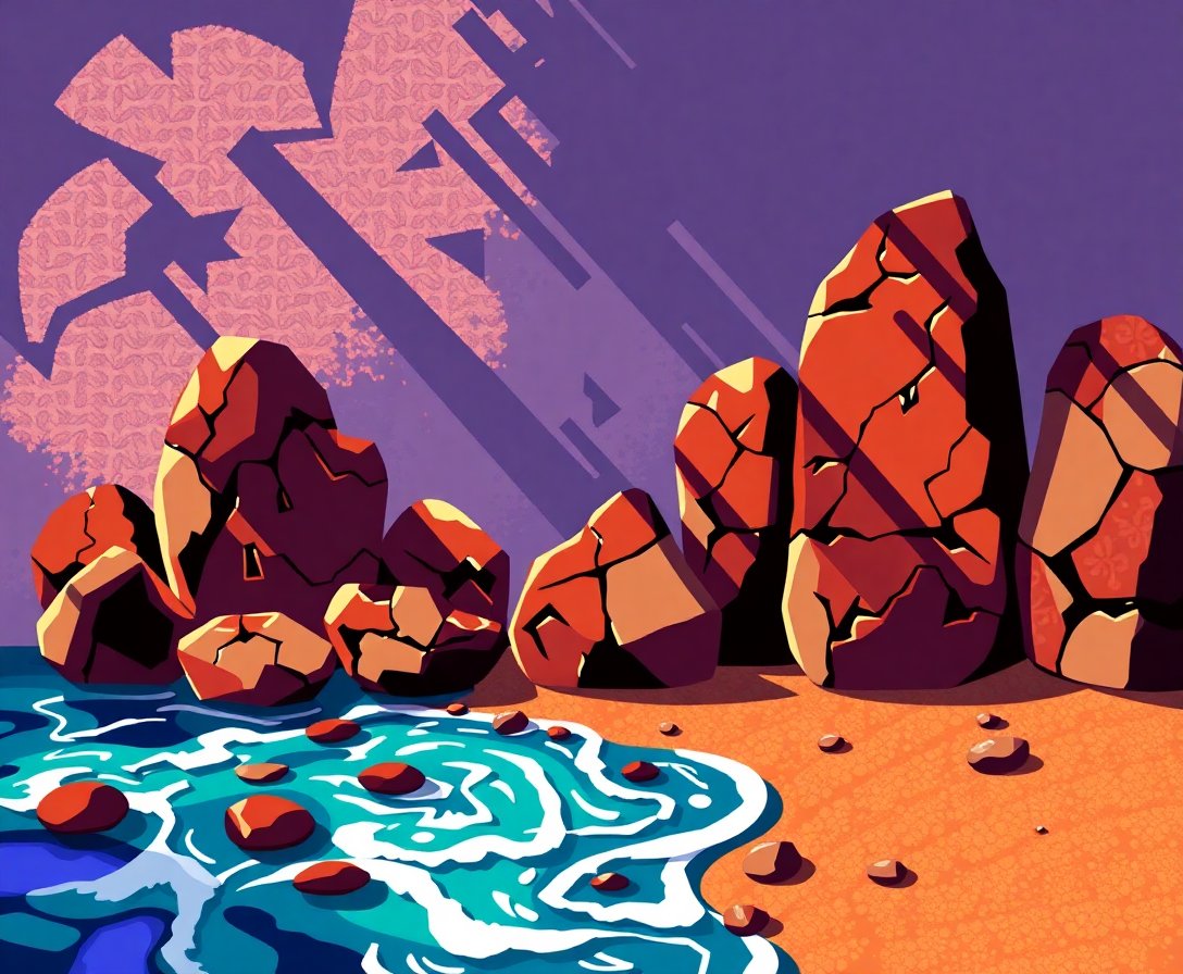 shadows-upon-tribal-stones-paint-by-numbers-kit-polynesian