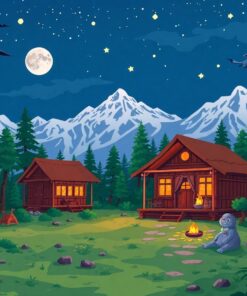 Jungle Camp Paint Numbers